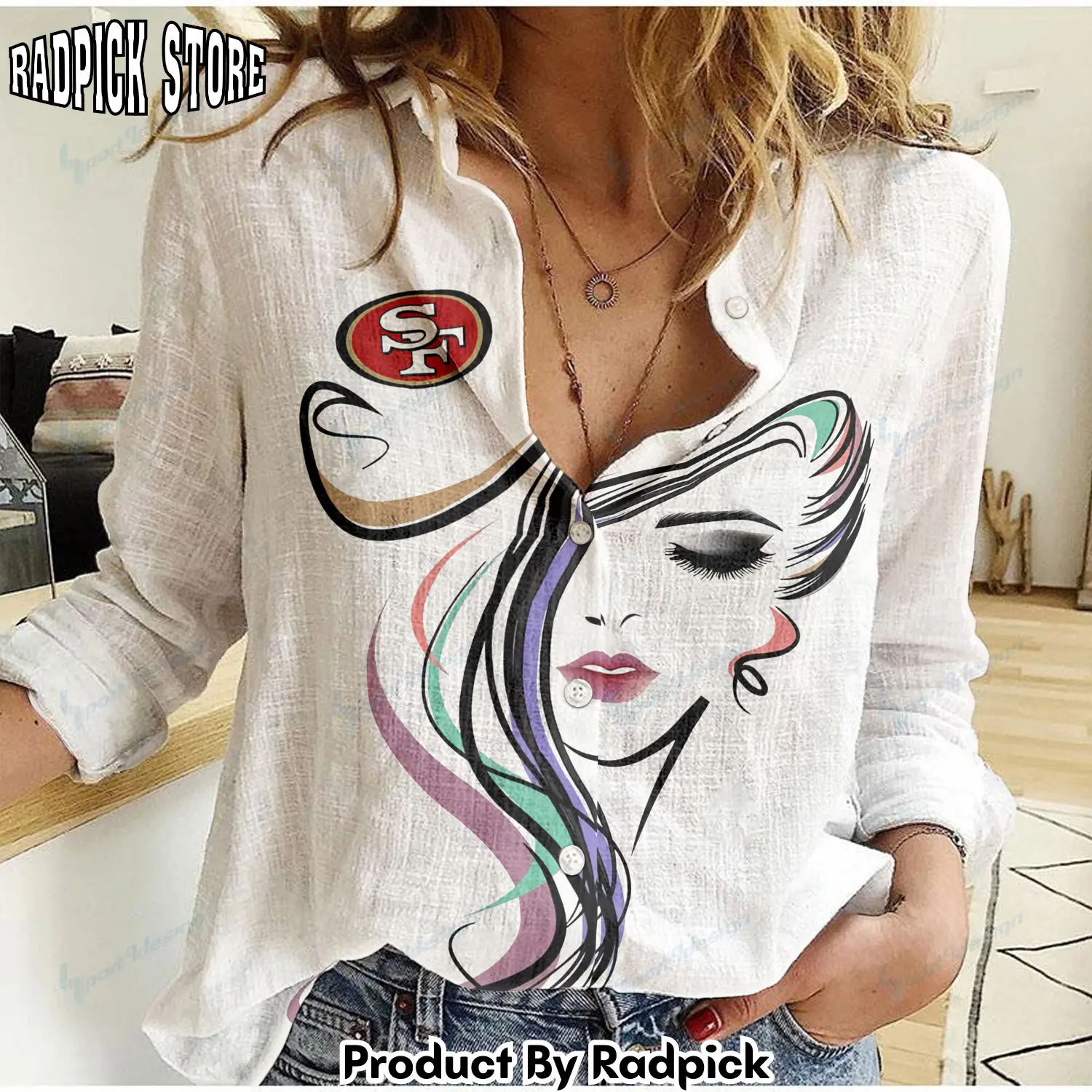 Radpick san francisco 49ers woman shirt rp662175
